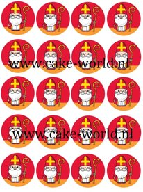 Sint Cupcake Print 20st