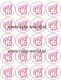 Sweet 16 cupcake print 3, 20st