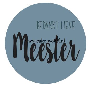 Meester Taartprint