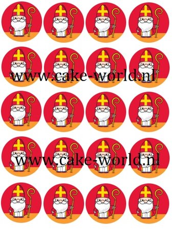 Sint Cupcake Print 20st