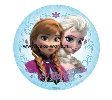 Elsa & Anna (Frozen) taart print