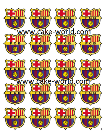 FC Barcelona cupcake print 20st.