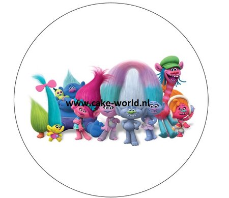 Trolls taartprint