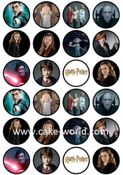 Harry Potter eetbare 24st. Cake-world