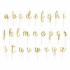 PartyDeco Taarttoppers Alfabet Goud, 53st