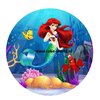 De kleine zeemeermin (Ariël) Taartprint Rond