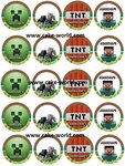Minecraft Cupcake Print