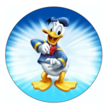 Donald Duck Taartprint Rond
