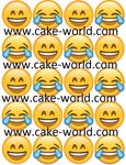 Emoticons smile cupcake print 20st.