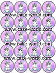 Unicorn cupcake 3 print 20st.