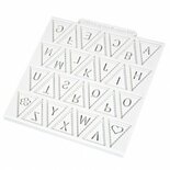 Katy Sue Mould Design mat, Bunting Alphabet