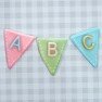 Katy Sue Mould Design mat, Bunting Alphabet