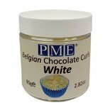PME Belgian Chocolate Curls White 85g