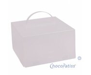 ChocoPatiss Taartdoos Halfhoog Kunststof 26x26x15cm, mat