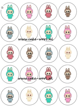 Labubu Cupcakeprint