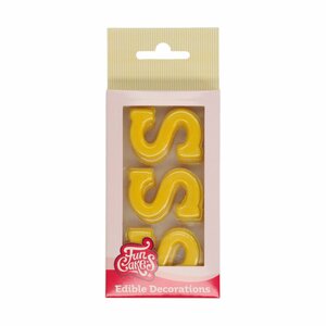 FunCakes Sint Choco Decoraties Letter S pk/12