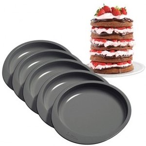 Wilton Cake Pan Easy Layers, 15 cm. Set 5 stuks