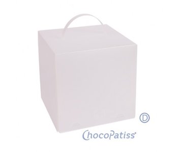 ChocoPatiss Chocolade/Taartdoos Kunststof 20x20x20cm, mat