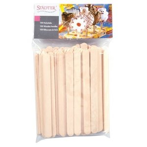 Städter Lollie IJsstokjes plat hout 100st 11cm