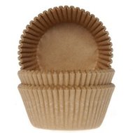 House of Marie Baking Cups Kraft/50st