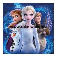 Frozen II Eetbare Taartprint Vierkant