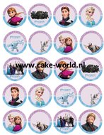 Frozen Eetbare Cupcake print 20st.