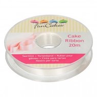 FunCakes Cake Ribbon (Lint), Ivoor 15mmx20cm