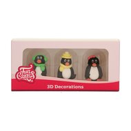 FunCakes Suikerdecoratie Pinguïn 3D, set 3