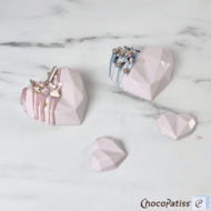 ChocoPatiss® Geo Heart Small +, 6,5 cm