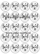 Sweet 16 cupcake print 1, 20st