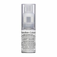 Sugarflair Pump Spray Glitter Dust, Light Silver