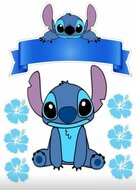 Lilo en Stitch Taart Decoratieprint