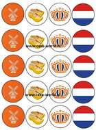 Koningsdag Cupcakeprint