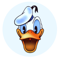 Donald Duck Taartprint Rond