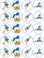 Donald Duck Cupcakeprint