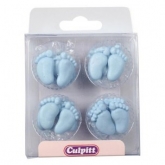 Culpitt Suikerdecoratie Baby Voetjes Blauw