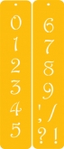 Contemporary Numbers Designer Stencil