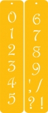 Contemporary Numbers Designer Stencil