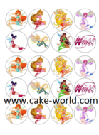 Winx eetbare print 20 st. 