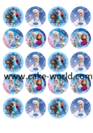 Frozen Cupcake print 20 st. 