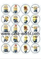 Minions eetbare print 20 st. 