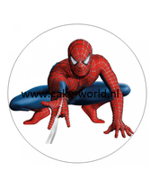 Spiderman eetbare print rond 15cm of 20cm