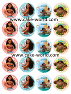 Vaiana cupcake print 20st.