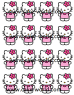 Hello kitty cupcake print 16st