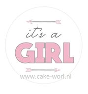 Babyshower Girl taartprint 