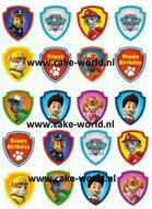 Paw Patrol Cupcake prints, 20st.