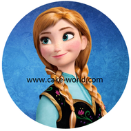 Frozen Anna taartprint