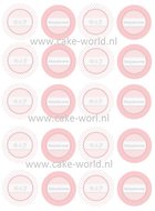 Babyshower Girl 2 cupcake print 20st.