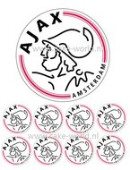 AJAX logo taart en cupcakes eetbare print 