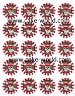 Piraat cupcake print 20st